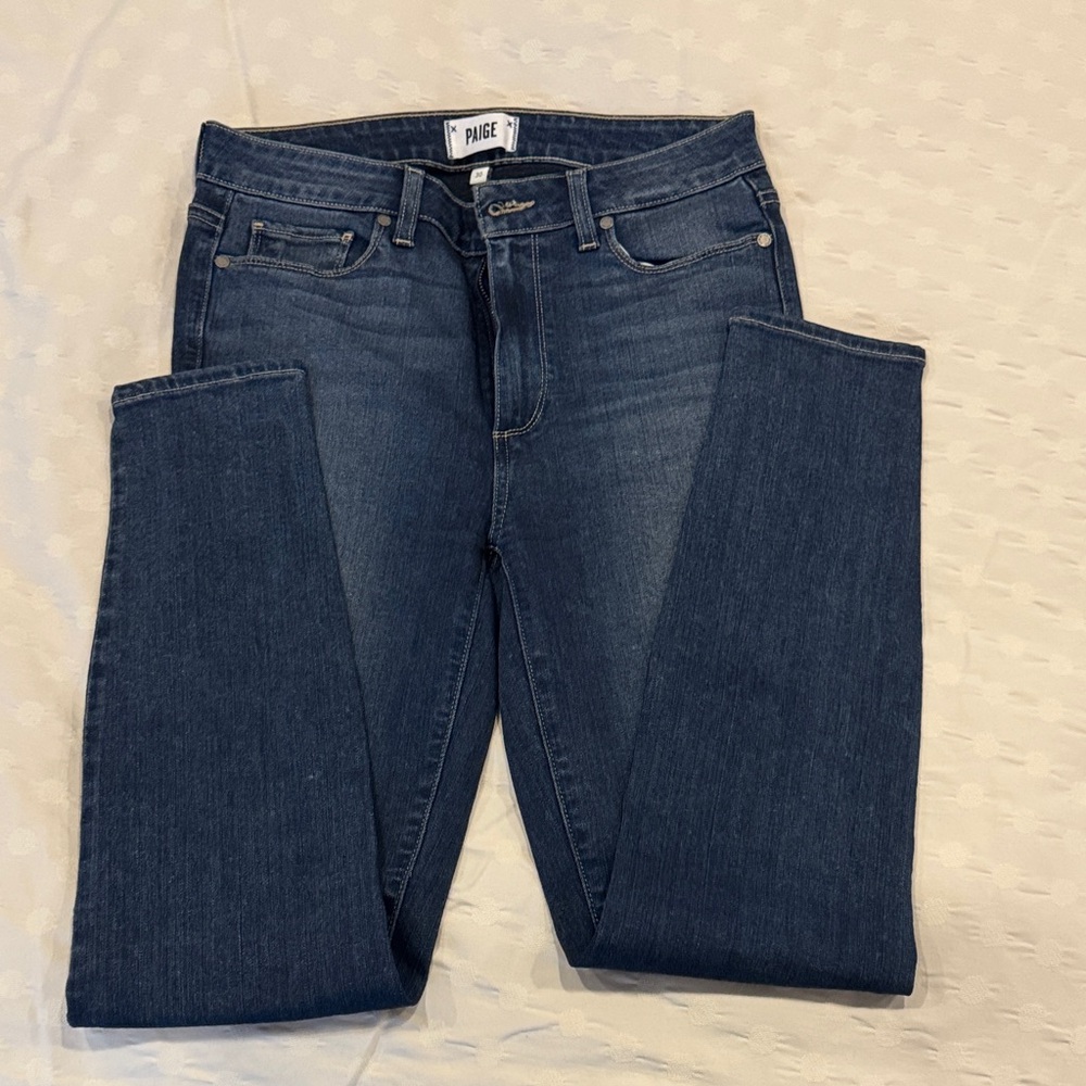 PAIGE Women's Dark Blue Skinny Jeans